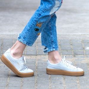 Puma Creepers Rihanna Fenty White Oatmeal